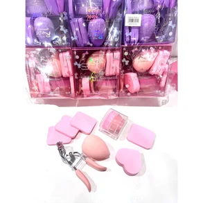 Mor Kıvırıcılı Sünger Seti - Görsel 3