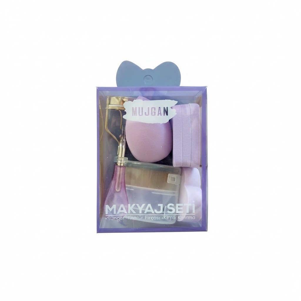 Pembe Kıvırıcılı Sünger Seti - Görsel 1