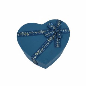 3'lü Mavi Kurdela Detay Kalpli Kutu - Görsel 2