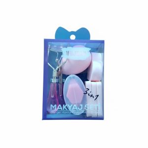 Mor Kıvırıcılı Sünger Seti